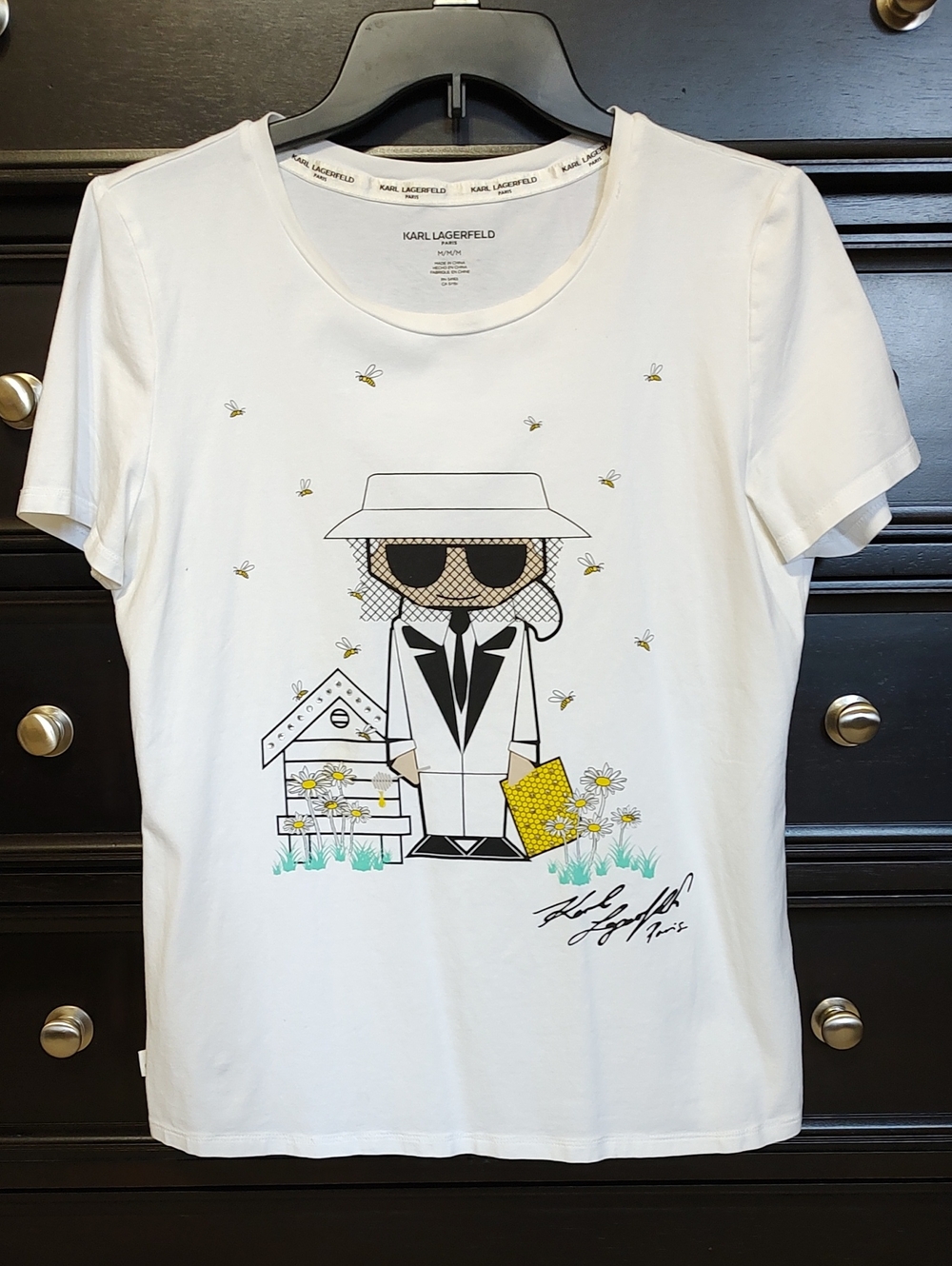 Karl Lagerfeld Tee, Women's Medium